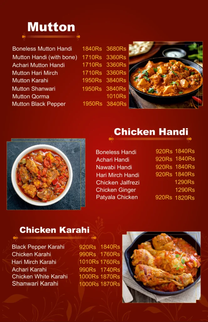 MidCityHotel Vehari menu